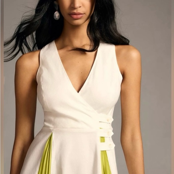 Anthropologie Maeve Sleeveless Pleated Dress, NWT - Picture 2 of 9